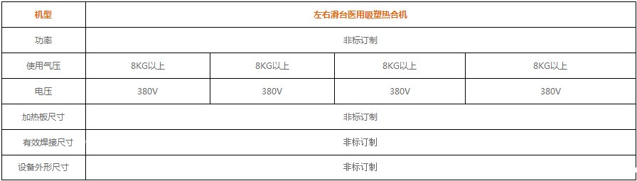 wpn07左右滑台触摸屏医用吸塑封口机参数表